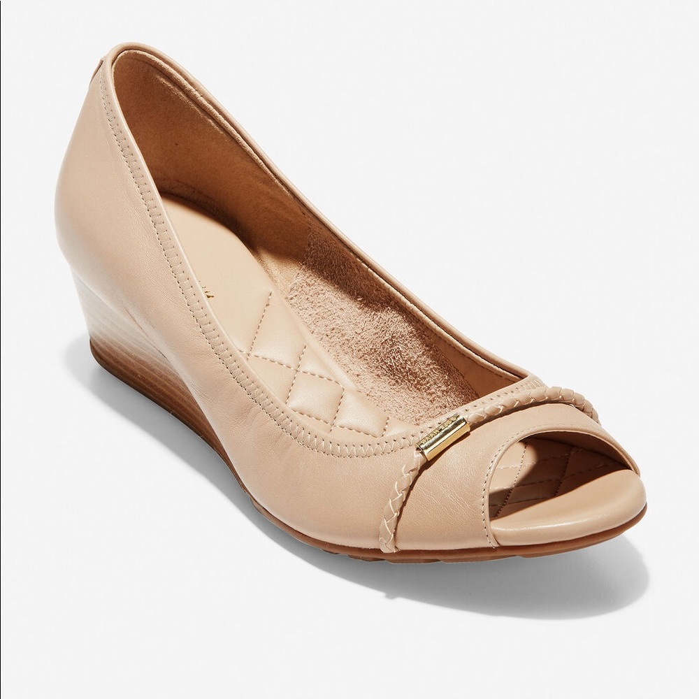 Cole Haan Emory wedge open toe size 9.5 B